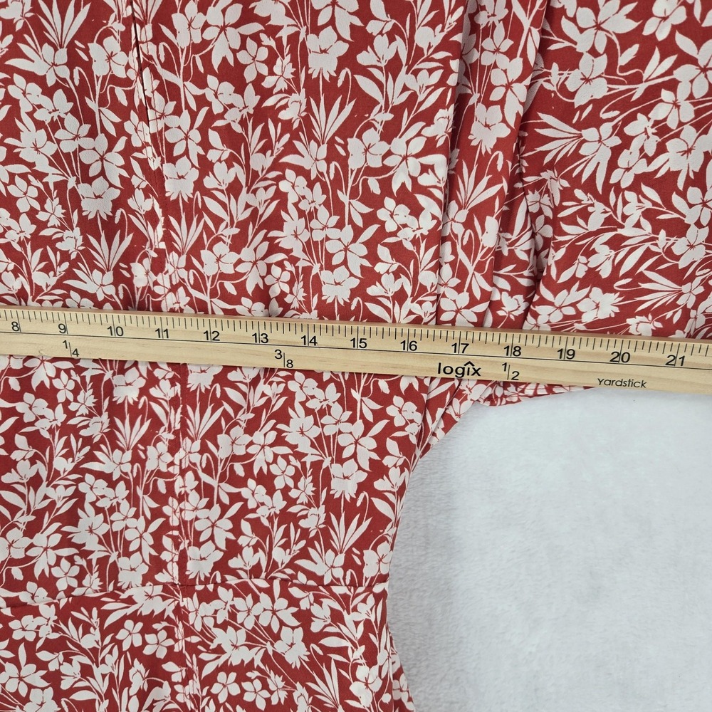 Lauren Ralph     Floral Red Dress - Picture 5 of 11